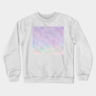 Soft shapes iridescent colors Crewneck Sweatshirt